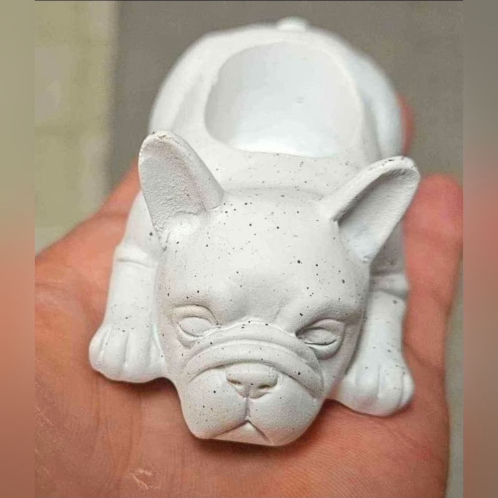 Tiny French Bulldog 4" Planter
